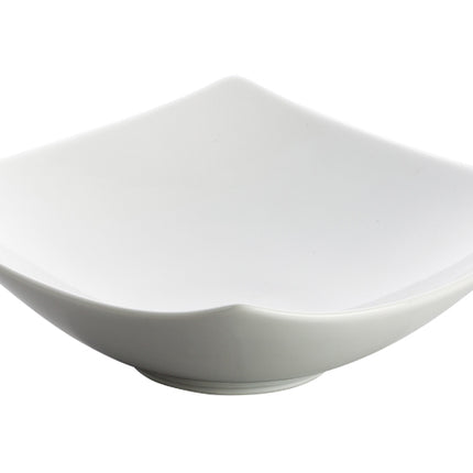 Winco WDP013-101 Lera Durable White 8 1/4" Square Deep Porcelain Bowl