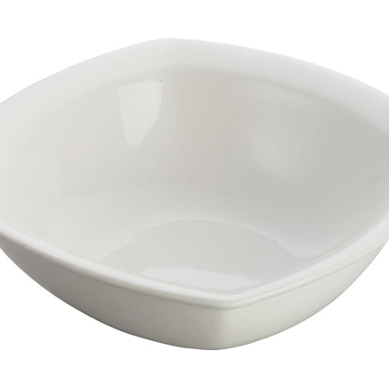 Winco WDP020-101 Kester Bright White 5 1/2" Square Porcelain Bowl