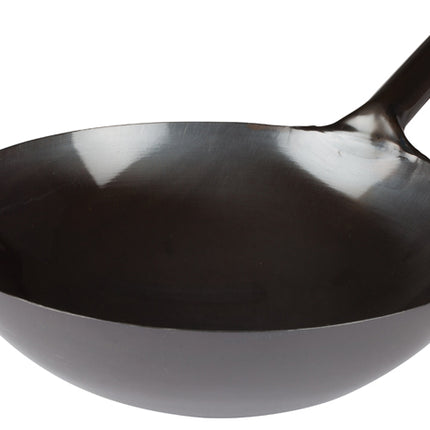 Winco WOK-36 16" Carbon Steel Japanese Style Wok with Welded Handle