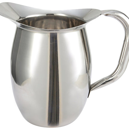 Winco WPB-2 64 oz. Stainless Steel Deluxe Bell Pitcher