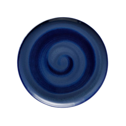 GET PA1003712812 Corona Aqua Ocean Blue Porcelain 11" Coupe Plate - 12/Case