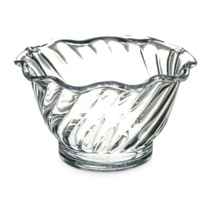 Yanco DS-005C Plastic Dessert Dish Clear 6 Oz