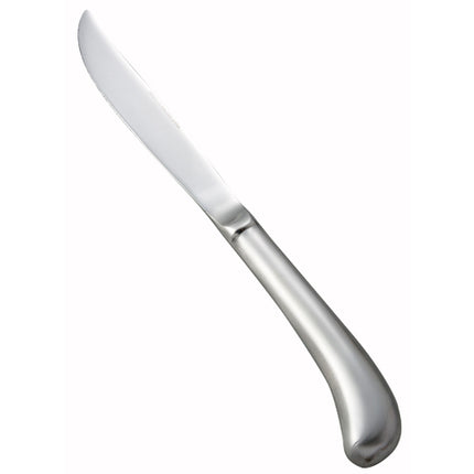 Winco 0015-11 Lafayette Steak Knife, Hollow Handle, 18/0 Heavyweight - 12/Case