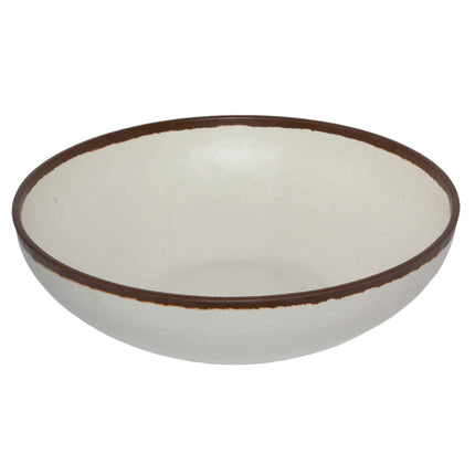 GET B-320-CRM Pottery Market Glazed Cream Melamine 4 Qt. 12.25" Large Display Bowl - 3/Case