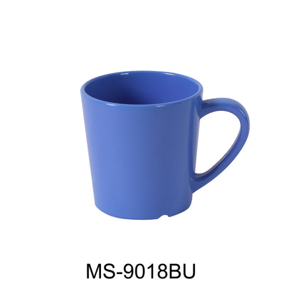 Yanco MS-9018BU Melamine 3" x 3"H Mug/Cup - 7 Oz Blue