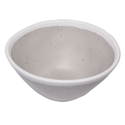GET B-81-DVG Pottery Market Glaze Dove Gray Melamine 8 Oz. 5" Small Side Salad/Soup Bouillon Bowl - 24/Case