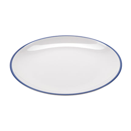 GET CS-1100-W/CB Settlement Bistro White Melamine 11" Round Dinner Plate - 12/Case