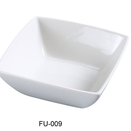 Yanco FU-009 Fuji China 9" x 3 5/8"H Square Bowl 72 Oz