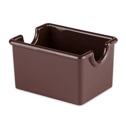 GET SC-66-BR Brown SAN-Plastic 3.5" X 2.5" Plastic Sugar Caddy - 24/Case