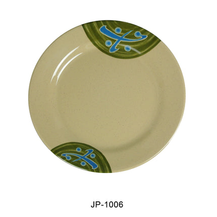 Yanco JP-1006 Japanese Melamine 6" Round Plate