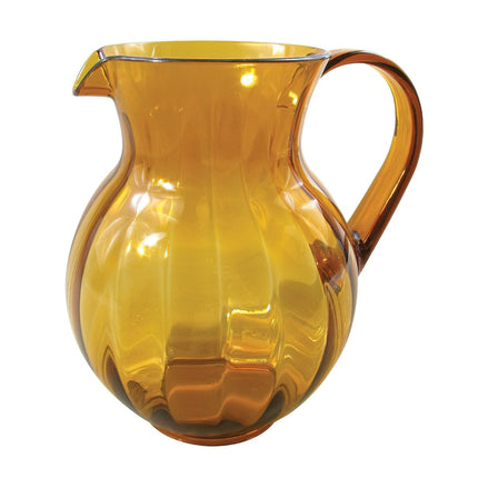 GET P-4090-PC-A Tahiti Amber Polycarbonate 90 Oz., 8.75" Pitcher - 12/Case