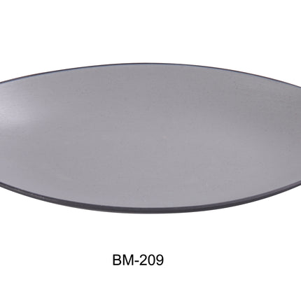 Yanco BM-209 Birmingham Melamine 9-5/8" x 6" x 1" Deep Oval Plate