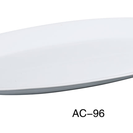 Yanco AC-96 ABCO China 16" x 7 3/4" x 1 1/4" Fishia Platter