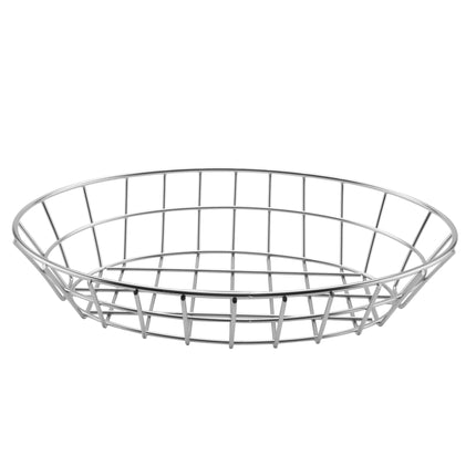 GET 4-84418 Silver Stainless Steel 12" X 8.5" Oval Grid Basket - 12/Case