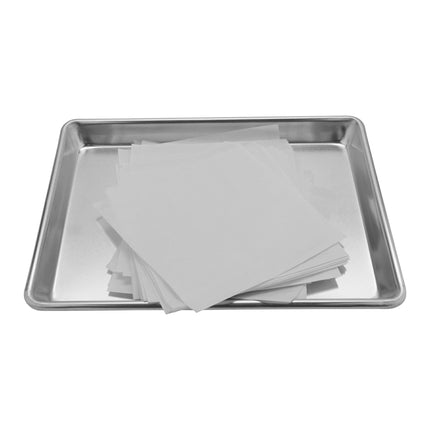 GET 4-T250 White Paper 7" X 7" Food-Safe Double-Open Bag/Wire Cone Basket Liner/Deli Wrap - 250/Case