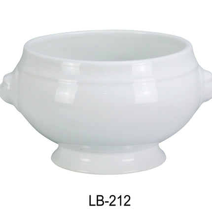 Yanco LB-212 China 5 3/4" x 4 3/4" x 3 1/2" Lion Bouillon 12 Oz