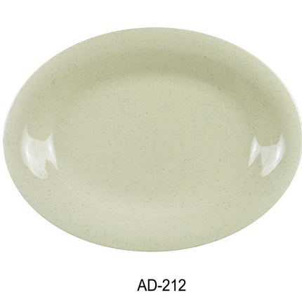 Yanco AD-212 Ardis Melamine 12" x 9" Oval Platter