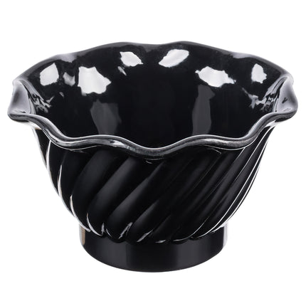 GET DD-50-BK Black SAN-Plastic 5 Oz., 3.75" Dessert Dish - 48/Case