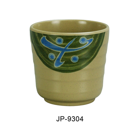 Yanco JP-9304 Japanese Melamine 3 1/2" x 3 1/4"H Tea Cup 12 Oz