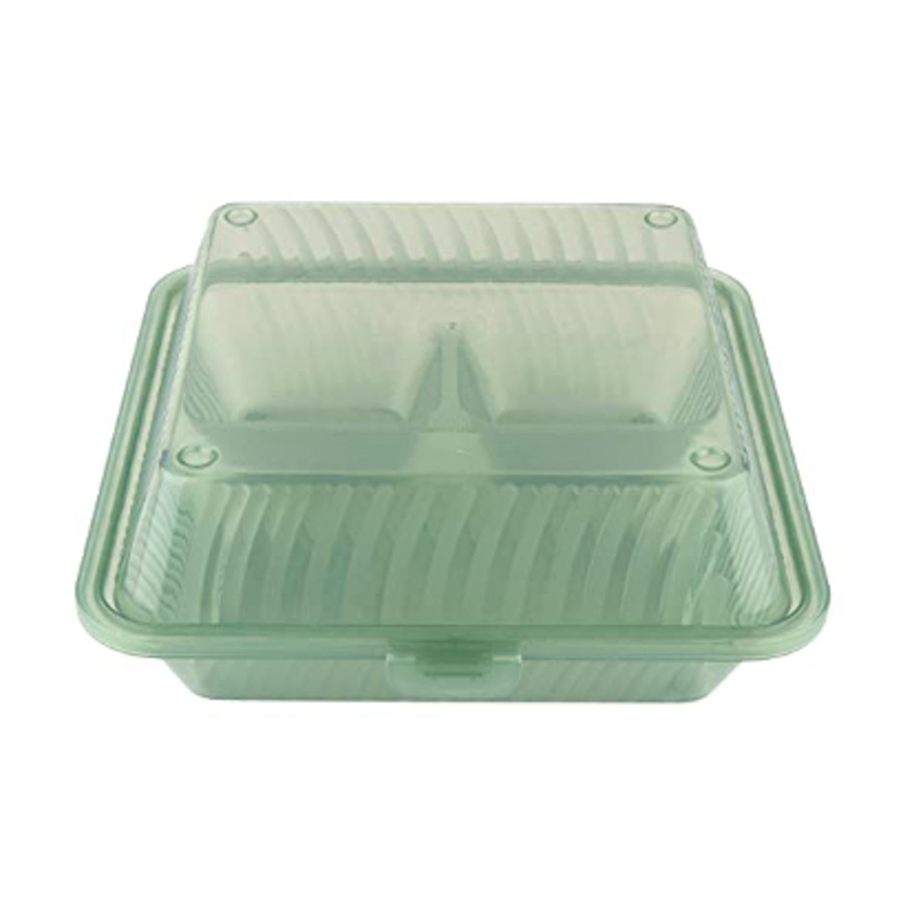 GET EC-09-1 Reusable 3 Compartment Leak Resistant Food Containers 12/Case