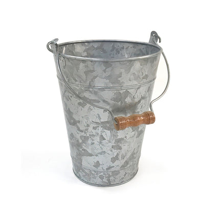 GET GB-87-GG Gray Galvanized Steel 8" Bucket - 6/Case