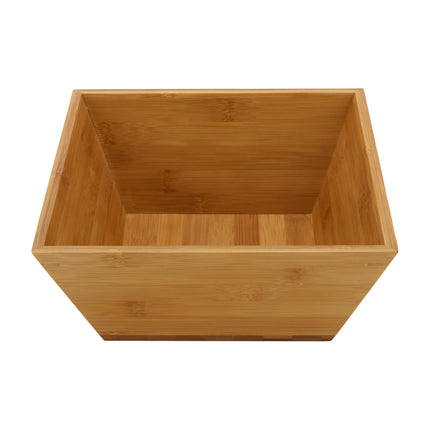 GET BWL-9-BAM Bamboo Bamboo 3.5 Qt. 9.5" Square Bamboo Bowl Set With Liner - 3 Sets/Case