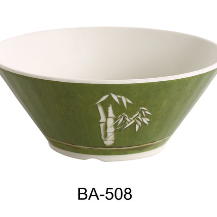 Yanco BA-508 Bamboo Style Melamine 8" Salad/Noodle Bowl 42 Oz