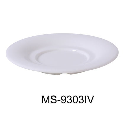 Yanco MS-9303IV Melamine 5 1/2" Saucer For 303/313/5044/9018 Ivory