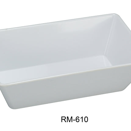 Yanco RM-610 Rome Melamine 9 3/4" x 5 7/8" x 2 1/2" Rectangular Tray