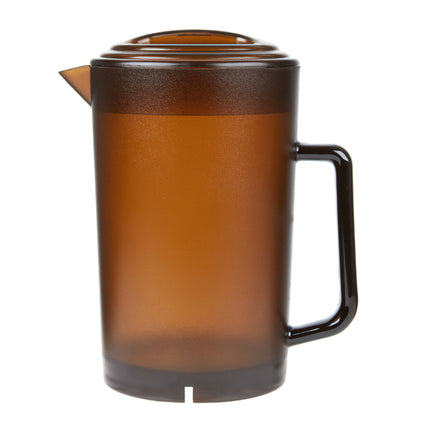 GET P-3064-1-A Tahiti Amber SAN-Plastic 64 Oz., 7.5" Textured Pitcher - 12/Case