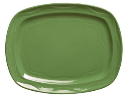 Syracuse China 903035640 Cantina Sage 12.5 x 10 Platter - 12 / CS