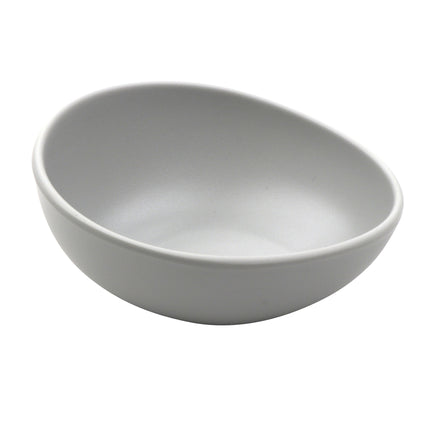 GET B-1200-LG Riverstone Light Gray Melamine 8 Oz. Small Side Dish/Soup Bowl - 24/Case
