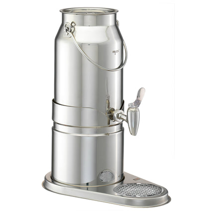 GET EMC030E Frilich Elegance Silver Stainless Steel 101.4 Oz. Milk Dispenser Set - 1 Set/Case