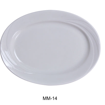 Yanco MM-14 Miami China 14" x 10" Oval Platter