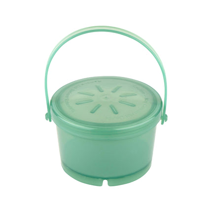 GET EC-07-1-JA Eco-Takeouts Jade Polypropylene 12 Oz. 4.25" Soup Container With Lid & Handle - 12/Case