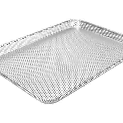 Winco ALXN-1318P 13" x 18" 1/2 Size Glazed Perforated Aluminum Sheet Pan