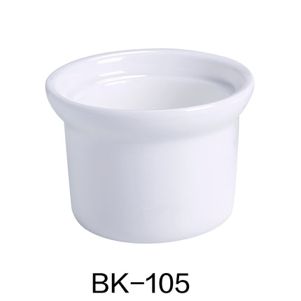 Yanco BK-105 Accessories China 4 1/2" x 4 1/2" Soup Bowl/Onion Soup Crock 16 Oz Bone White