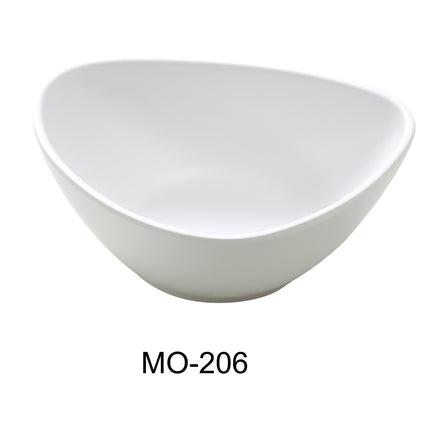 Yanco MO-206 Moderne Melamine 6" x 4 1/2" x 2" Deep Triangle Plate