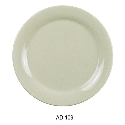 Yanco AD-109 Ardis Melamine 9" Round Dinner Plate