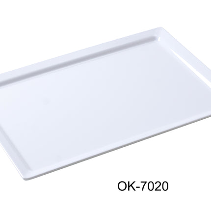 Yanco OK-7020 Melamine 20" x 14" Rectangular Display Plate