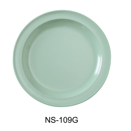 Yanco NS-109G Nessico Melamine 9" Round Dinner Plate Green