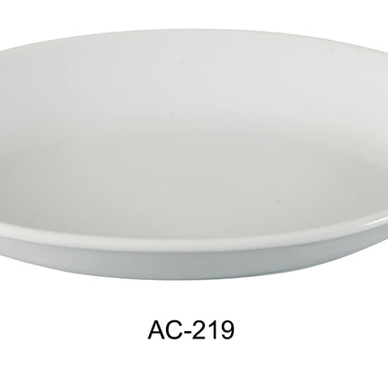 Yanco AC-219 ABCO China 19" x 13 3/4" x 2 1/4" Oval Deep Platter