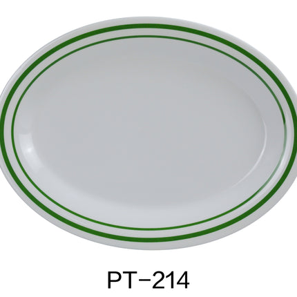 Yanco PT-214 Pine Tree Melamine 14" x 10" Oval Platter