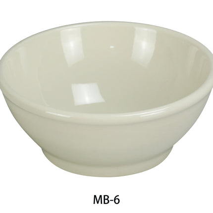 Yanco MB-6 China 6 3/4" x 2 1/2" Bowl 25 Oz American White