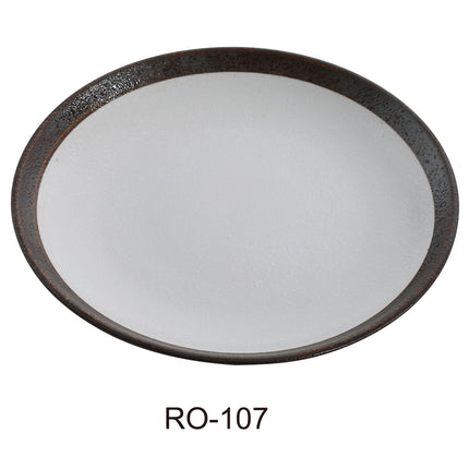 Yanco RO-107 Rockeye China 7" x 3/4" Coupe Shape Plate