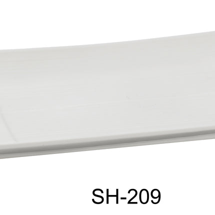 Yanco SH-209 China 9 1/2" x 4 1/2" Rectangular Plate