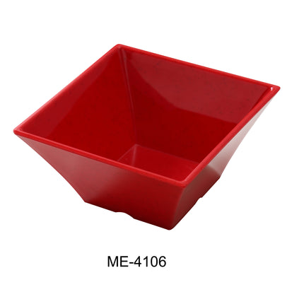 Yanco ME-4106 Mexico Melamine 6" x 3"H Square Bowl 26 Oz