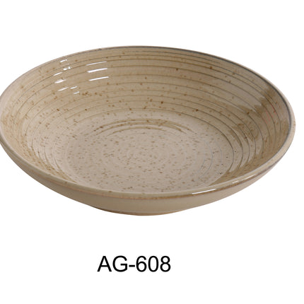 Yanco AG-608 Agate China 8" x 1 1/2" Soup Bowl 20 Oz