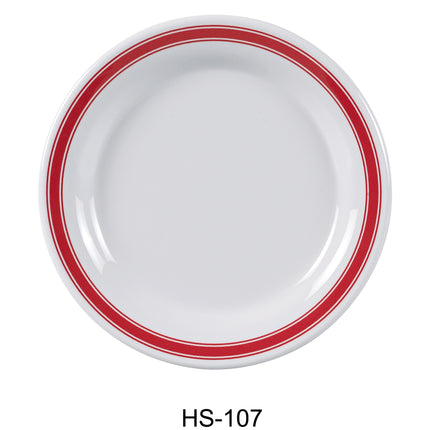 Yanco HS-107 Houston Melamine 7 1/4" Round Plate