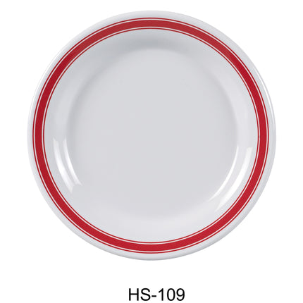 Yanco HS-109 Houston Melamine 9" Round Plate